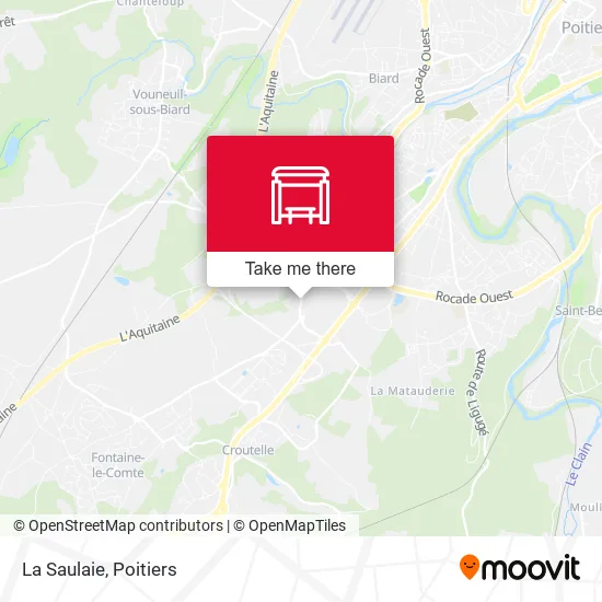 La Saulaie map