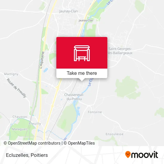 Ecluzelles map