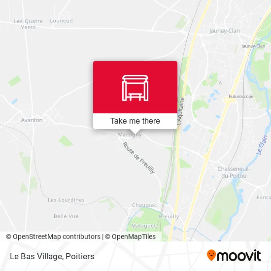 Le Bas Village map