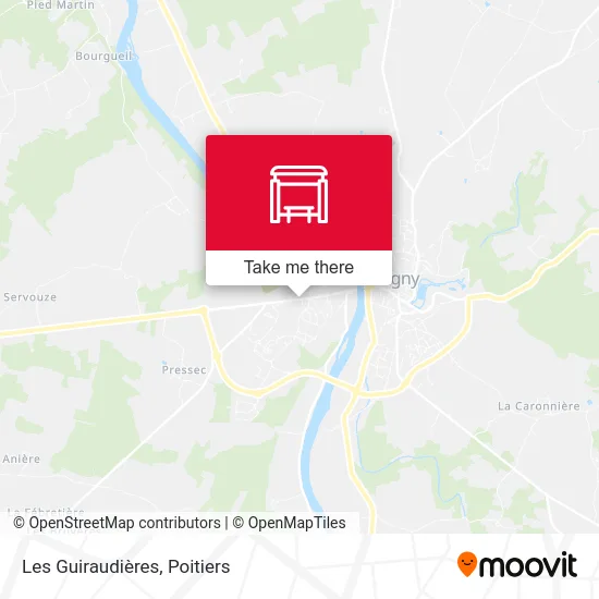 Les Guiraudières map