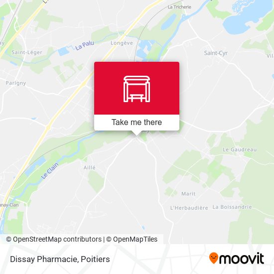Mapa Dissay Pharmacie