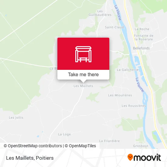 Les Maillets map