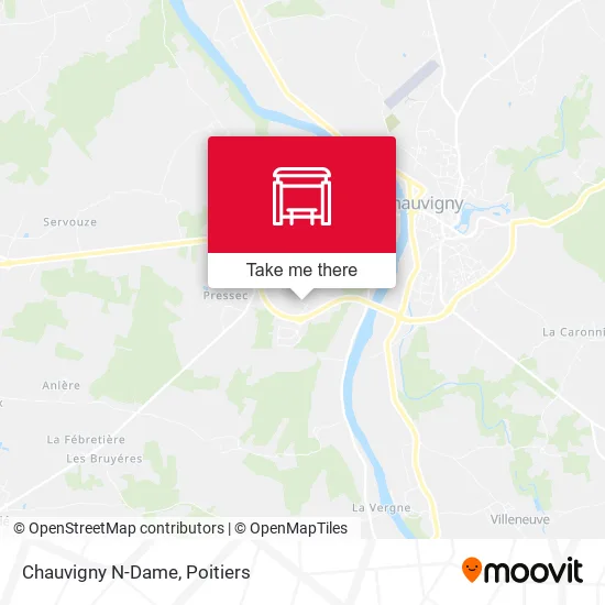 Chauvigny N-Dame map