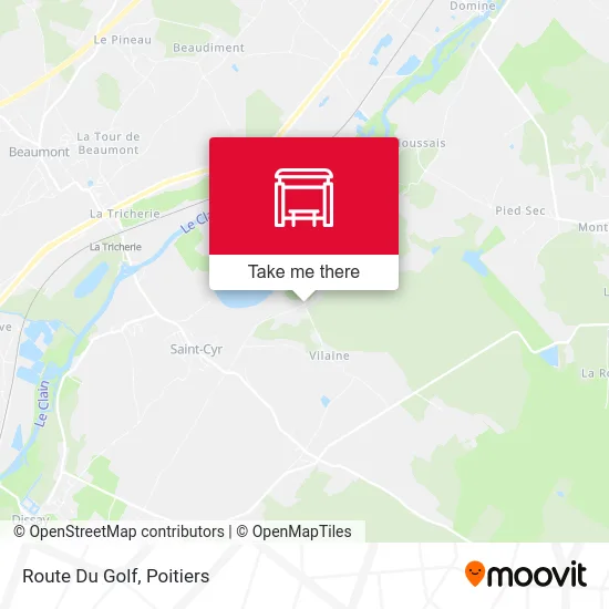Route Du Golf map