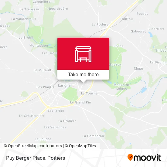 Puy Berger Place map
