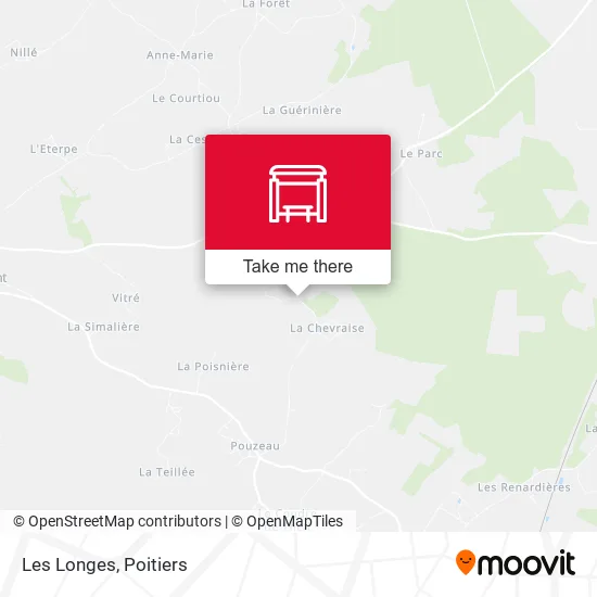 Les Longes map