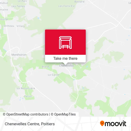 Chenevelles Centre map