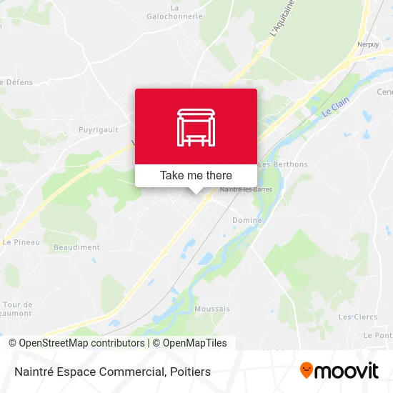 Naintré Espace Commercial map