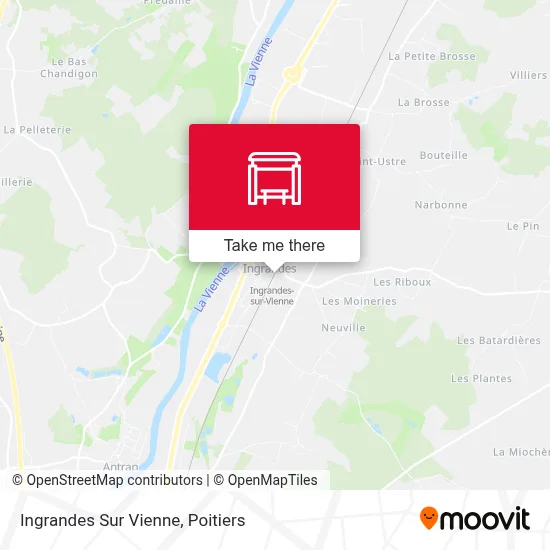 Ingrandes Sur Vienne map