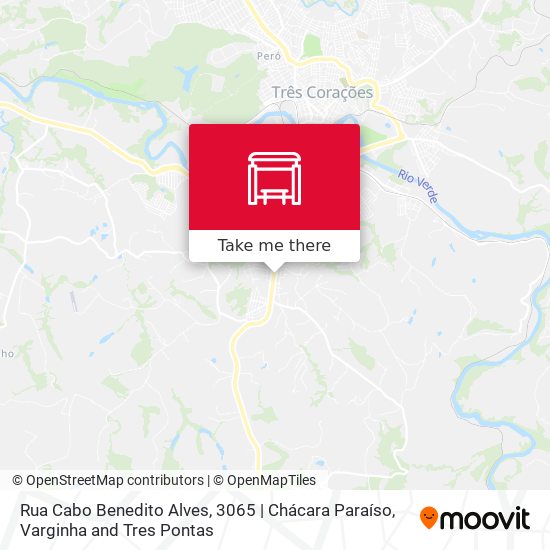 Mapa Rua Cabo Benedito Alves, 3065 | Chácara Paraíso
