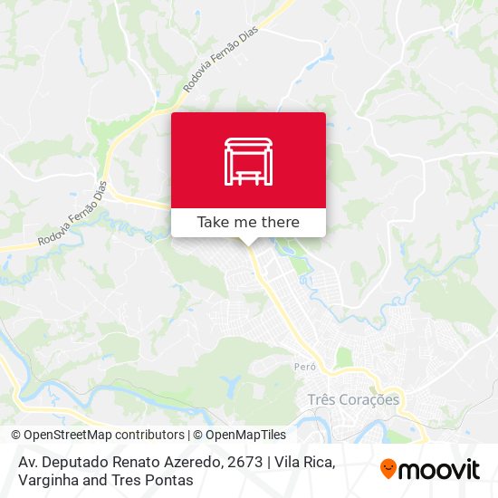 Mapa Av. Deputado Renato Azeredo, 2673 | Vila Rica