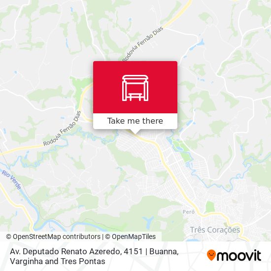 Mapa Av. Deputado Renato Azeredo, 4151 | Buanna