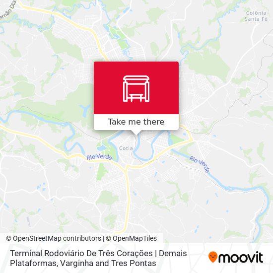 Mapa Terminal Rodoviário De Três Corações | Demais Plataformas