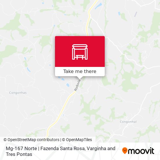 Mg-167 Norte | Fazenda Santa Rosa map
