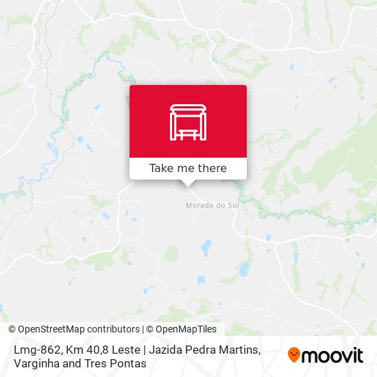Lmg-862, Km 40,8 Leste | Jazida Pedra Martins map
