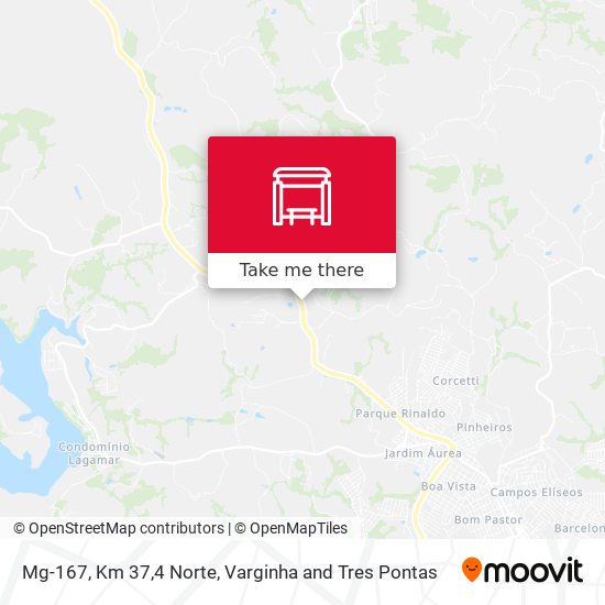 Mg-167, Km 37,4 Norte map