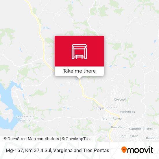 Mg-167, Km 37,4 Sul map