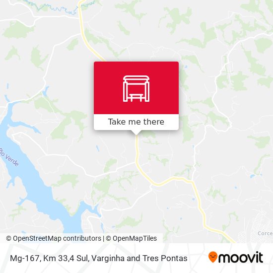 Mg-167, Km 33,4 Sul map