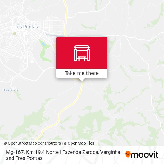 Mg-167, Km 19,4 Norte | Fazenda Zaroca map