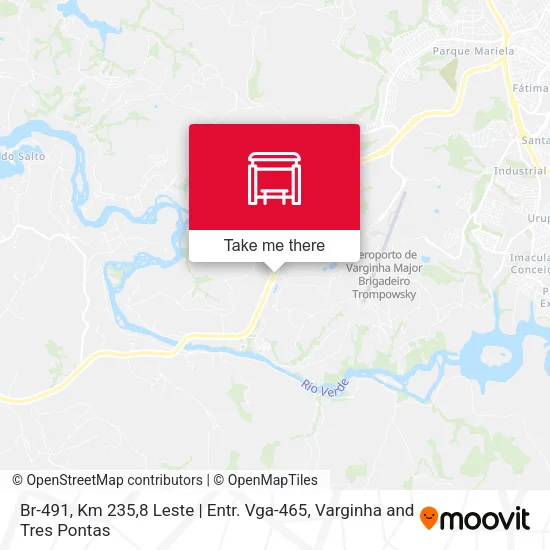 Br-491, Km 235,8 Leste | Entr. Vga-465 map