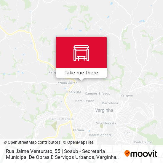 Mapa Rua Jaime Venturato, 55 | Sosub - Secretaria Municipal De Obras E Serviços Urbanos