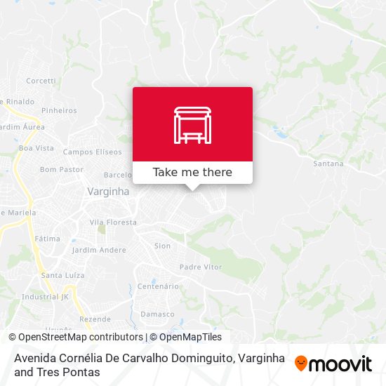 Mapa Avenida Cornélia De Carvalho Dominguito