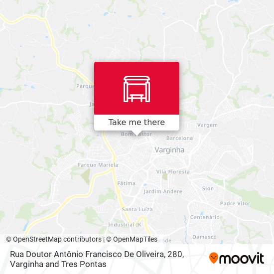 Mapa Rua Doutor Antônio Francisco De Oliveira, 280