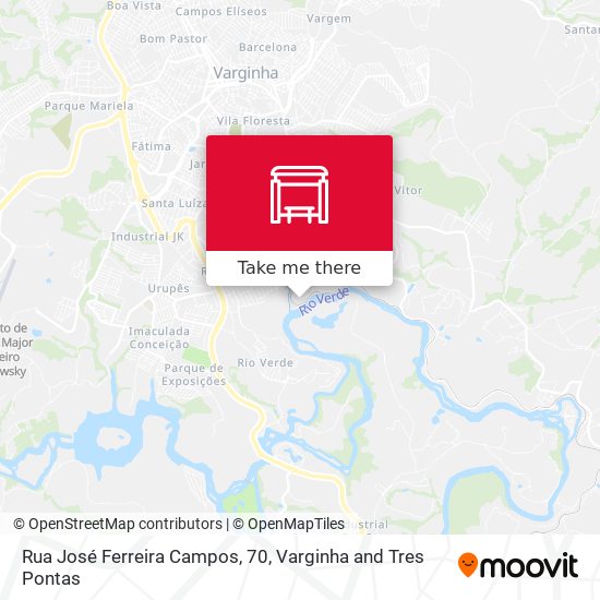 Mapa Rua José Ferreira Campos, 70