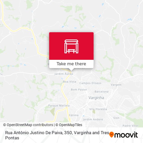 Mapa Rua Antônio Justino De Paiva, 350