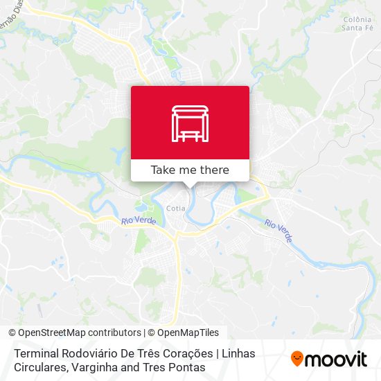 Terminal Rodoviário De Três Corações | Linhas Circulares map