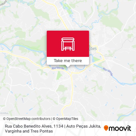 Mapa Rua Cabo Benedito Alves, 1134 | Auto Peças Jukita