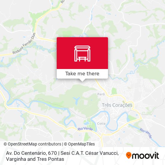Mapa Av. Do Centenário, 670 | Sesi C.A.T. César Vanucci
