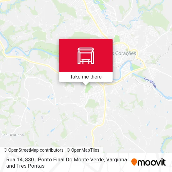 Rua 14, 330 | Ponto Final Do Monte Verde map
