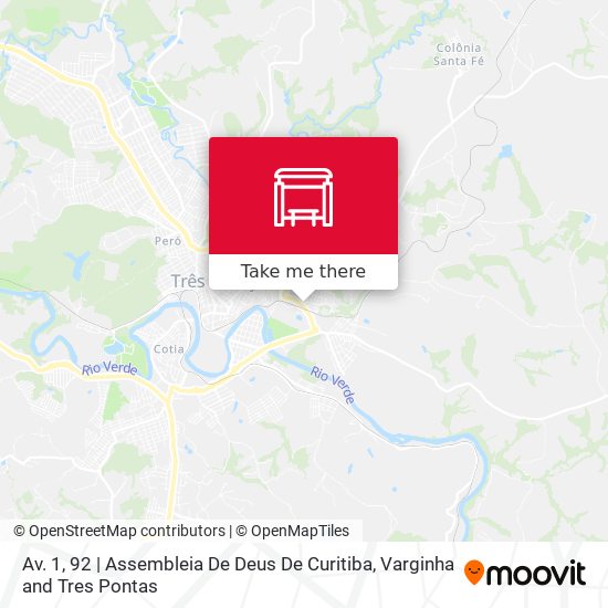 Mapa Av. 1, 92 | Assembleia De Deus De Curitiba