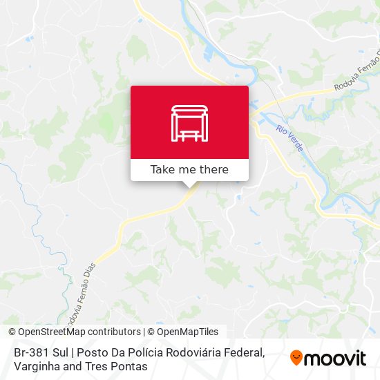 Mapa Br-381 Sul | Posto Da Polícia Rodoviária Federal