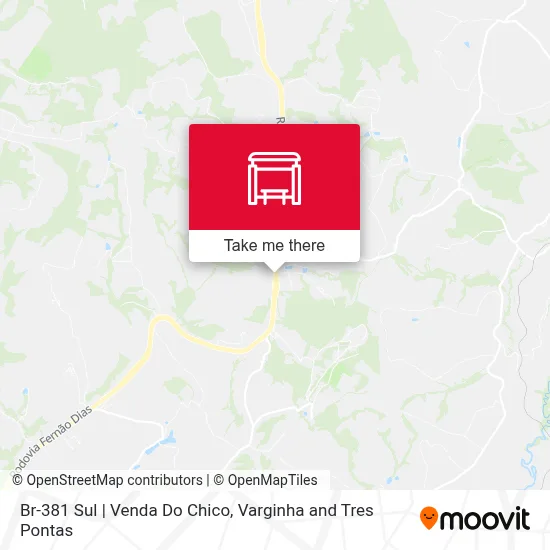 Br-381 Sul | Venda Do Chico map