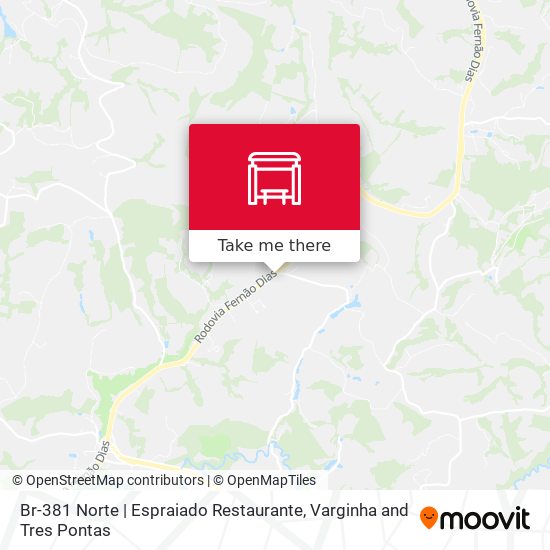 Mapa Br-381 Norte | Espraiado Restaurante