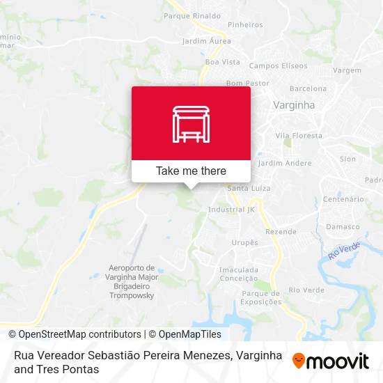 Rua Vereador Sebastião Pereira Menezes map