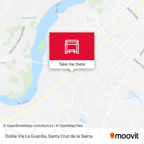 Mapa de Doble Vía La Guardia