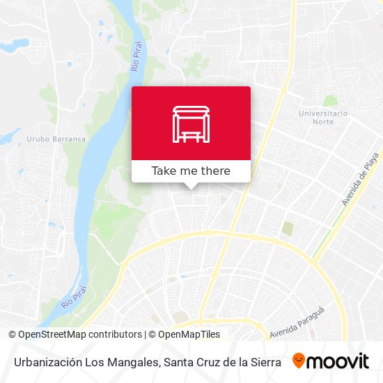 Urbanización Los Mangales map