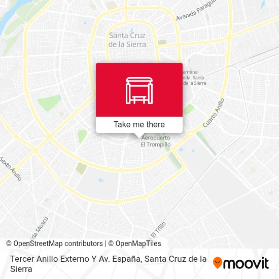 Mapa de Tercer Anillo Externo Y Av. España