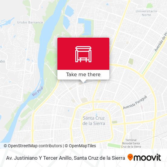 Av. Justiniano Y Tercer Anillo map