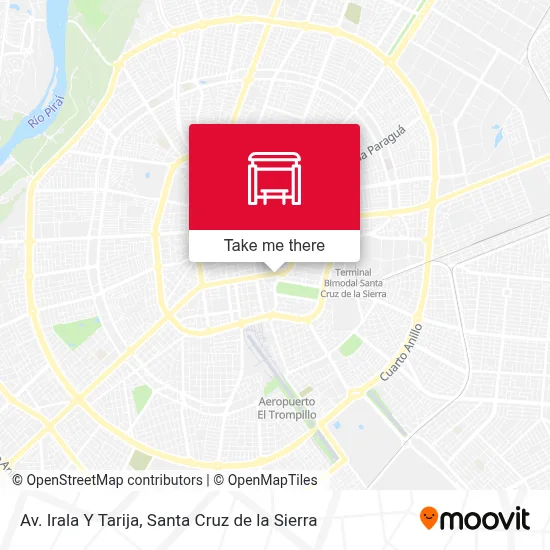Mapa de Av. Irala Y Tarija