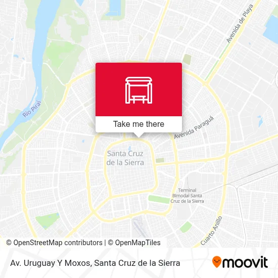 Mapa de Av. Uruguay Y Moxos