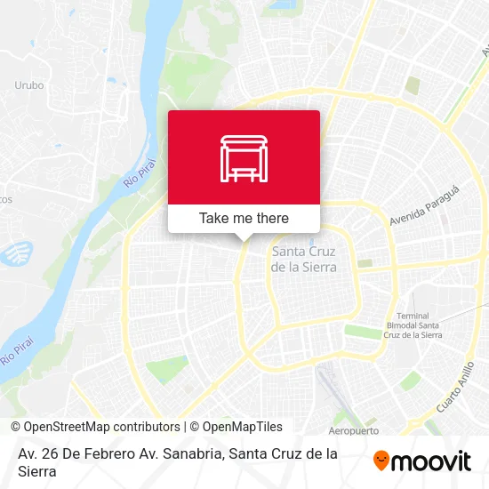 Mapa de Av. 26 De Febrero Av. Sanabria