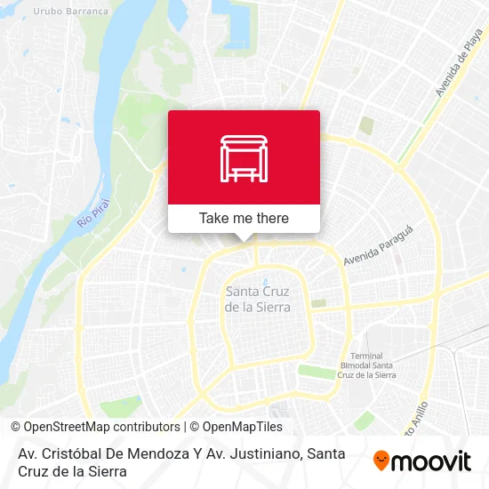 Mapa de Av. Cristóbal De Mendoza Y Av. Justiniano