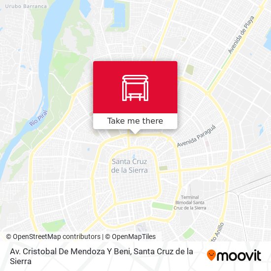 Av. Cristobal De Mendoza Y Beni map