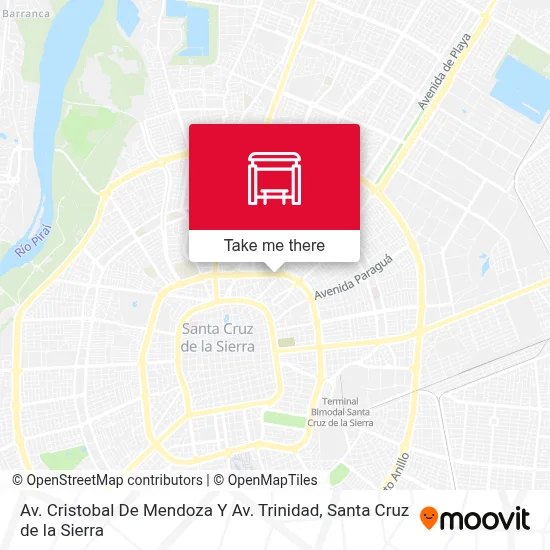 Mapa de Av. Cristobal De Mendoza Y Av. Trinidad