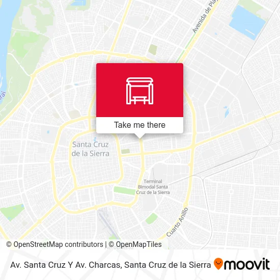 Av. Santa Cruz Y Av. Charcas map
