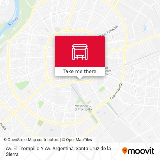 Av. El Trompillo Y Av. Argentina map